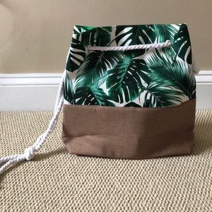 Beach Bag with palm tree design